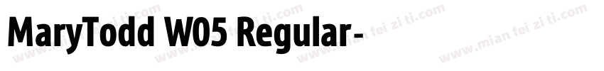 MaryTodd W05 Regular字体转换